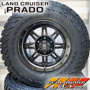 新品 プラド 120 150 エスカレード タホ 17インチタイヤホイールセット YOKOHAMA GEOLANDAR MT G003 265/65R17 265/70R17 285/70R17