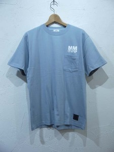 M&M PRINT S/S T-SHIRT(24-MT-015)/A.BLUE/Msize/新品未使用