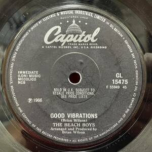 ◆1円開始!◆UKorg7”s!◆THE BEACH BOYS◆GOOD VIBRATIONS◆