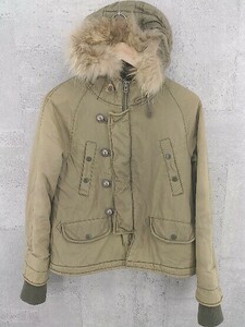 ■ MOUSSY マウジー 長袖 ミリタリー 中綿 ジャケット サイズ1 カーキ レディース