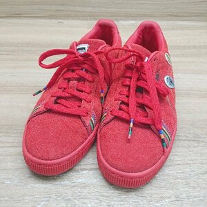 ◇ PUMA プーマ SUEDE５０周年 POWER THROUGH PEACE スニーカー シューズ サイズ25.0 レッド系 メンズ E