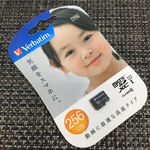 【未開封品/TO】Verbatim バーべタイム micro SDXC 256GB メモリーカード MXCN256GJVZ3 IOデータ　RS1121/0008-1