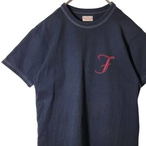 【レア】初期物 THE FLAT HEAD フラットヘッド 日本製 ロゴバック プリントTシャツ 丸胴アメカジ サイズ38コットン100% 黒 バイカー