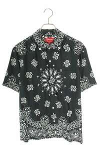 シュプリーム SUPREME Bandana Silk S/S Shirt サイズ:S バンダナシルク半袖シャツ 中古 BS99