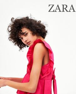 sale!新品タグ付☆ZARAザラ☆フリルノースリーブトップス