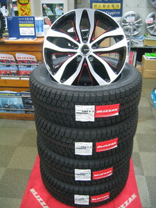 ブリヂストン スタッドレス タイヤ ブリザック DMV3 DM-V3 235/60R18 2024年製 ＆ アルミホイール 新品 4本 送料無料 アウトランダー