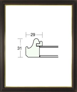 デッサン用額縁 木製フレーム 5703 大全紙サイズ マホ