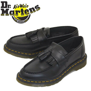 Dr.Martens (ドクターマーチン) 22209001 ADRIAN YELLOW STITCH エイドリアン イエローステッチ レザー タッセルローファー BLACK UK7-約26