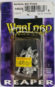 リーパー REAPER ファンタジー メタルフィギュア Balthon, Evil Priest 開封品 TRPG WARLORD FANTASY MINIATURE TRPG