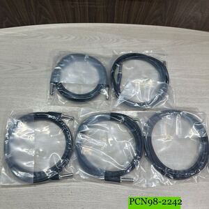 PCN98-2242 激安 デジタルケーブル VP1-VP1 3m CANARE COAXIAL 75Ω LV-61S 006 カナレ製ケーブル 5本セット 新品