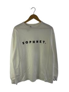 SOPHNET.◆L/S CLASSCI LOGO TEE/長袖Tシャツ/S/コットン/WHT/SOPH-222046