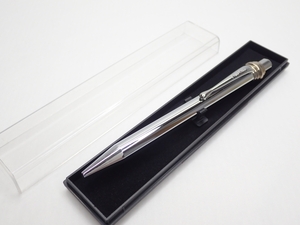 V406　ボールペン ピエールカルダン pierre cardin　シルバーカラー　文房具/ペン/筆記具/ball-point pen