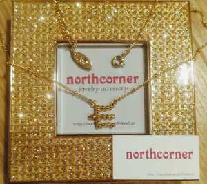 即決☆定価４０９５円☆northcorner ゴールドカラー シルエット イニシャル ネックレス　♪ E