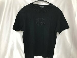 キングラム[12] GUCCI グッチ Gロゴ Tシャツ Mサイズ ブラック 半袖 レディース 015@M97 ★送料無料★