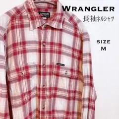 Wrangler ラングラー 長袖シャツ チェック柄 ネルシャツ M メンズ