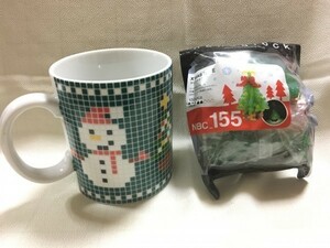 ナノブロック クリスマスツリー 150ピース＆マグカップ/ nanoblock in mug コーヒーカップ/ティーカップ 大図まこと担当 数量限定品 希少