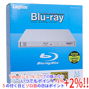 Logitec ロジテック ポータブルBlu-rayドライブ LBD-PWA6U3LWH ホワイト [管理:1000016066]