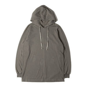 RICK OWENS リックオウエンス パーカー サイズ:S 22SS FOGACHINE ライトウェイト ロングパーカー HOODIE チャコール トップス フーデッド