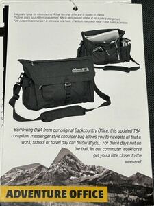 【未使用品】MOUNTAIN SMITH マウンテン スミスAdventure Office グレー色 Anvil Grey メッセンジャー ショルダーバッグ 鞄 かばん