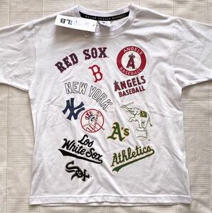 即決★新品150　MLB　半袖Tシャツ　メジャーリーグ　野球　白　BASEBALL