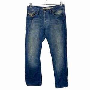 DIESEL デニムパンツ W34 ディーゼル ボタンフライ ブルー コットン 古着卸 アメリカ仕入 2403-105