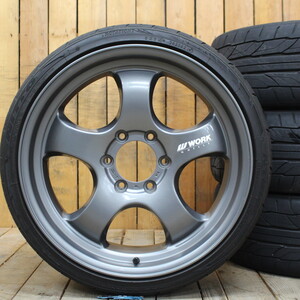 200系 ハイエースに WORK ワーク XTRAP エクストラップ S1HC 20インチ 8J+35 NITTO NT555G2 225/35R20 タイヤ ホイール 4本SET