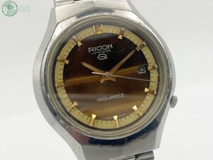 BA0602567　◇ RICOH リコー RIQUARTZ リクォーツ デイト 571012S シルバー アナログ ラウンドフェイス 3針 ヴィンテージ 腕時計 中古