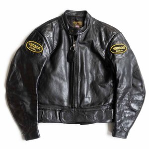 【雰囲気抜群】 VANSON 【MANX/ライダース ジャケット】40 レザー USA製 バンソン 2405023