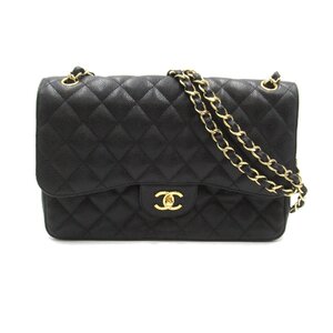 シャネル デカマトラッセ チェーンショルダー ブランドオフ CHANEL キャビアスキン(グレインドカーフ) ショルダーバッグ キャビア 中古 レ