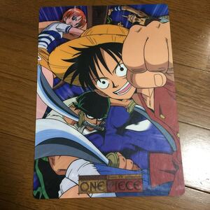 ONE PIECE 下敷き 初期 当時物 ルフィ ゾロ ナミ ウソップ ワンピース 文房具 