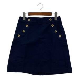 LAPIS BEAMS ラピスビームス フロントボタン スカート size38/紺 レディース