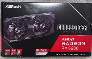 ASRock CHALLENGER AMD RADEON RX6600 グラフィックボード グラボ ビデオカード 