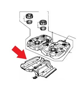 新品未使用 純正 ホンダ オデッセイ RB1/2 前期 2003～2006 燃料タンク ガソリンタンク プロテクター ガード フューエルタンク H0082-1