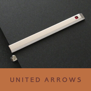 4118◆ユナイテッドアローズ◆ネクタイピン◆シルバー×レッドストーン◆タイピン～タイバー◆上質セレクトショップ～UNITED ARROWS◆新品