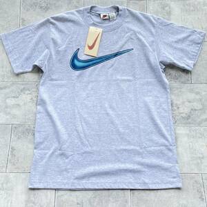 新品 NIKE Tシャツ M グレー デッドストック ヴィンテージ ビンテージ ナイキ 灰色 ロゴ タグ付き 希少 レア メンズ 男性 220051505