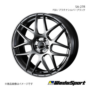 WedsSport/SA-27R フィット/フィットアリア GD1/2/3/4/5/6/7/8/9 アルミホイール1本【17×6.5J 4-100 INSET42 PSB】0074207