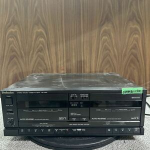 MYM6-130 激安 カセットデッキ Technics RS-X840 STEREO DOUBLE CASSETTE DECK 通電未確認 中古現状品 ※3回再出品で処分