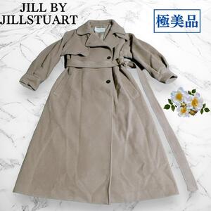 JILL BY JILLSTUART ジルバイスタンドカラーレディコート グレー Sサイズ