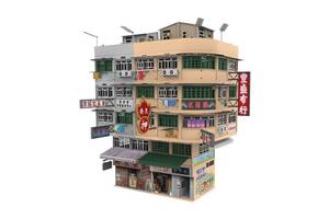 微影 Tiny 香港 Tiny City Bd 11 Hong Kong Old Building Ver. 2 タイニーシティBd11 古い建物 Ver.2