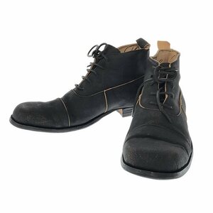 【美品】 Paul Harnden / ポールハーデン | PH7 Balmoral Boot / レザー バルモラル ブーツ | 8 | Black X | メンズ