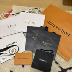 Dior Chanel Louis Vuitton 紙袋 セット