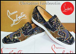 激レア 半額Christian Louboutin Pistozetoile 国内正規品 完売品 クリスチャンルブタン メンズ 41ハーフ 新品 ローカット 装飾 スニーカー