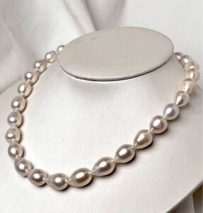 照り綺麗！南洋白蝶ネックレス41cm 9.5mm Pearl necklace 本真珠ネックレス jewelry