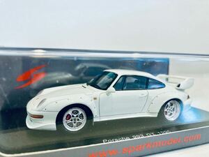 【送料無料】1/43 Spark Porsche ポルシェ 911 (993) GT 1995 White