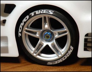 TOYO TIRES＆PROXES　タイヤロゴステッカー　1/10スケール用　シェブロンモデルズ製　STS019