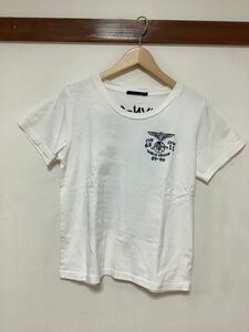 ふ1172 AVIREX アビレックス 半袖Tシャツ レディース F ホワイト