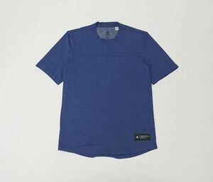 (未使用) adidas アディダス // AEROREADY 半袖 ストレッチ Tシャツ・カットソー (杢ネイビー系) サイズ S