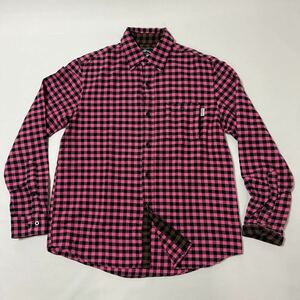 Mサイズ STUSSY Kit Plaid flannel Shirt ( ステューシー チャプト 長袖 チェック ネル シャツ 周年 記念 限定 レア ) ③