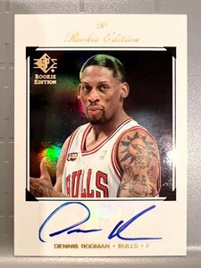 超絶レア SP Rookie Edition Auto Bulls Dennis Rodman デニス・ロッドマン 直筆 サイン ブルズ ユニフォーム Panini NBA バスケ 3連覇