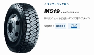 ○○TOYO M519 245/70R19.5 ○ 245/70/19.5 ラグタイヤ M519 ※ その他サイズも手配可